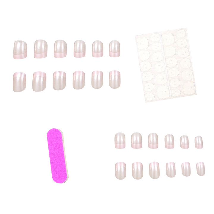 Premium French Tip Nail Extensions Bowlift