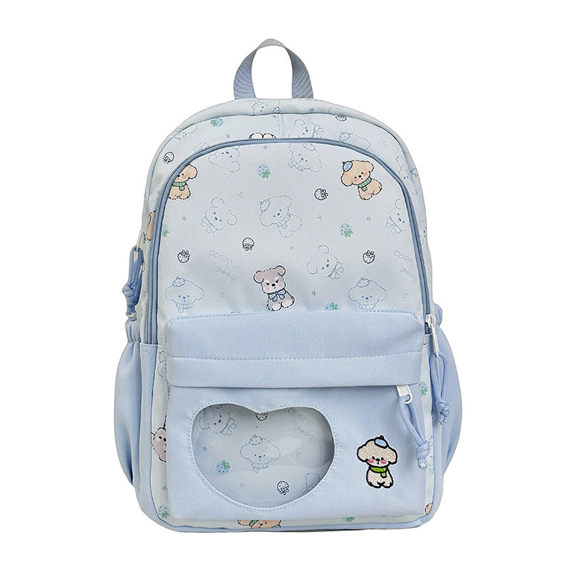 Backpack with Creative Music and Animal Motif Bowlift