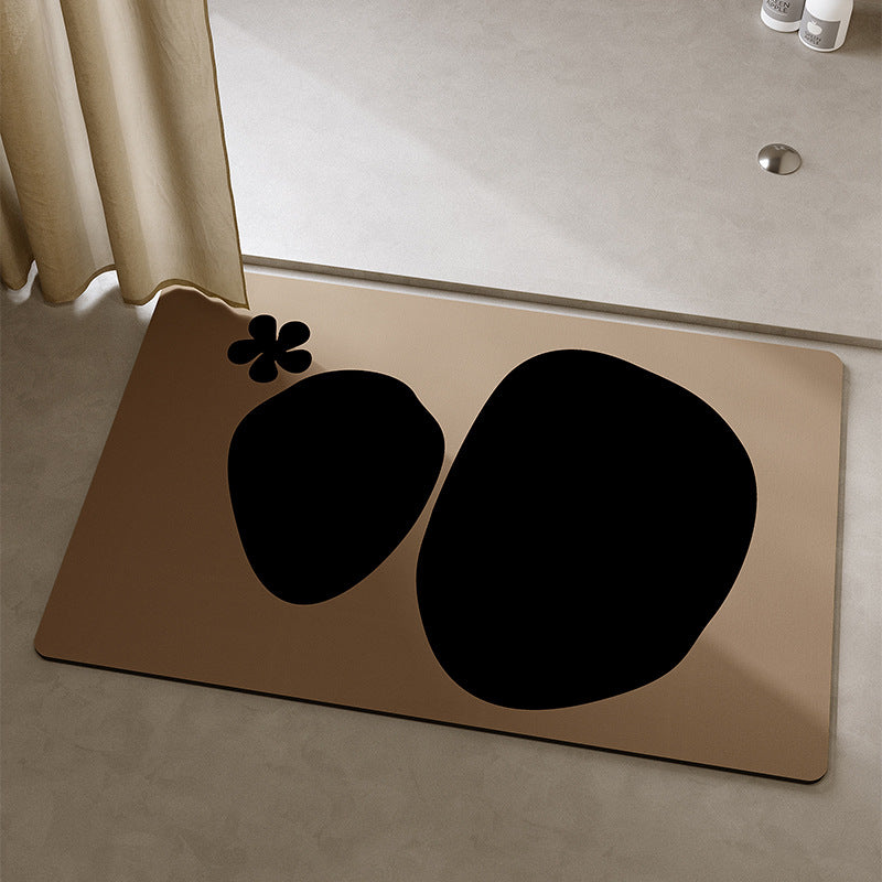Playful Cat-Themed Bath Mat Bowlift