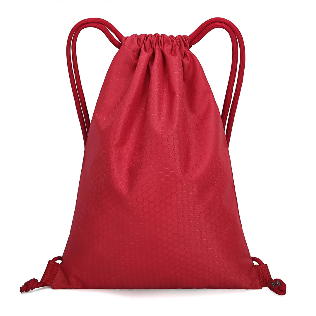 Honeycomb Texture Drawstring Backpack Bowlift