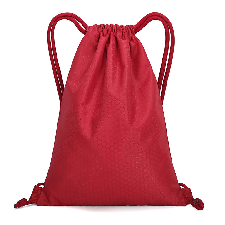 Honeycomb Texture Drawstring Backpack Bowlift