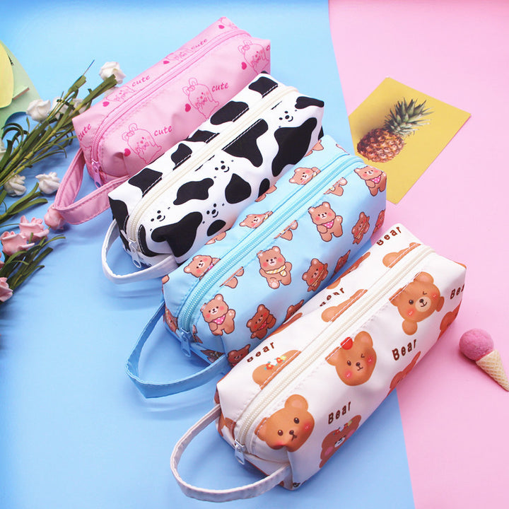 Cute Cartoon Print Pencil Case Bowlift