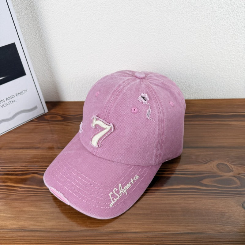 Men's Distressed Vintage Baseball Cap Bowlift