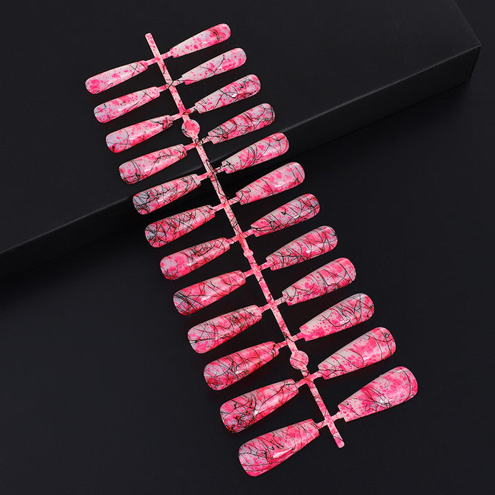 Creative nail art with blood splatter design Bowlift