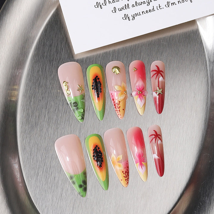 Tropical Nail Art Tips Bowlift