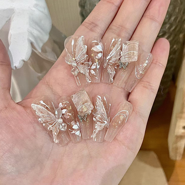 Elegant Sculpted Press-On Nails Bowlift