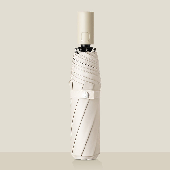 Ladies Automatic Folding Umbrella with Ergonomic Design and Wind Resistant Technology Bowlift