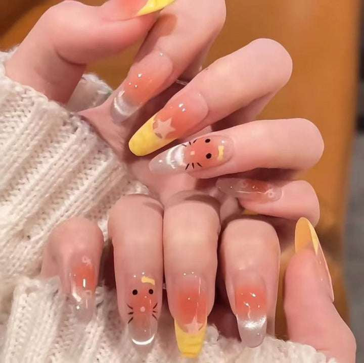 Decorative Themed Press-On Nail Set Bowlift
