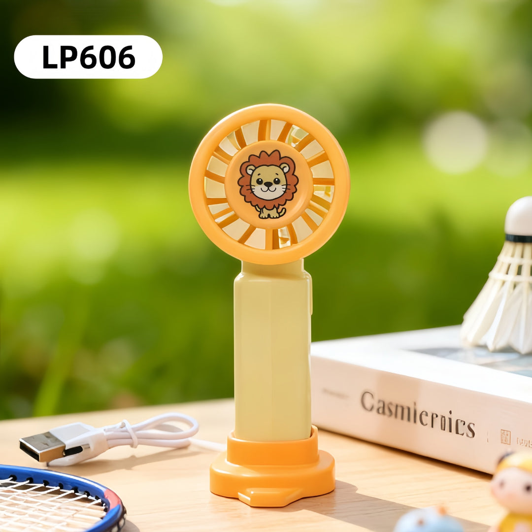 Women's Portable Mini Fan with Unique Lion Design Bowlift