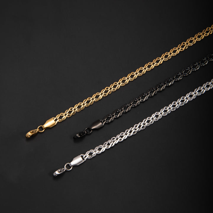 Stylish Interwoven Chain Bracelet Bowlift