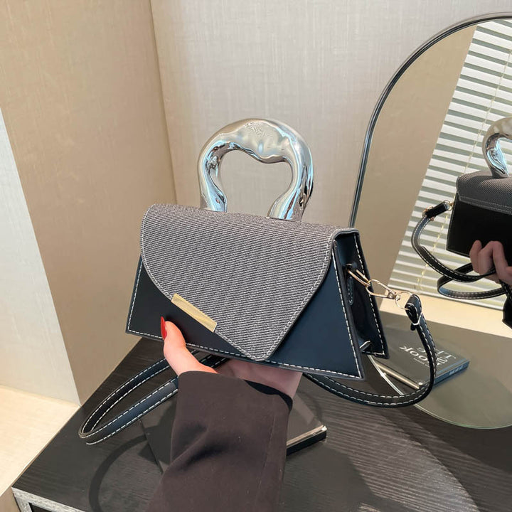 Stylish Geometric Structured Handbag Bowlift