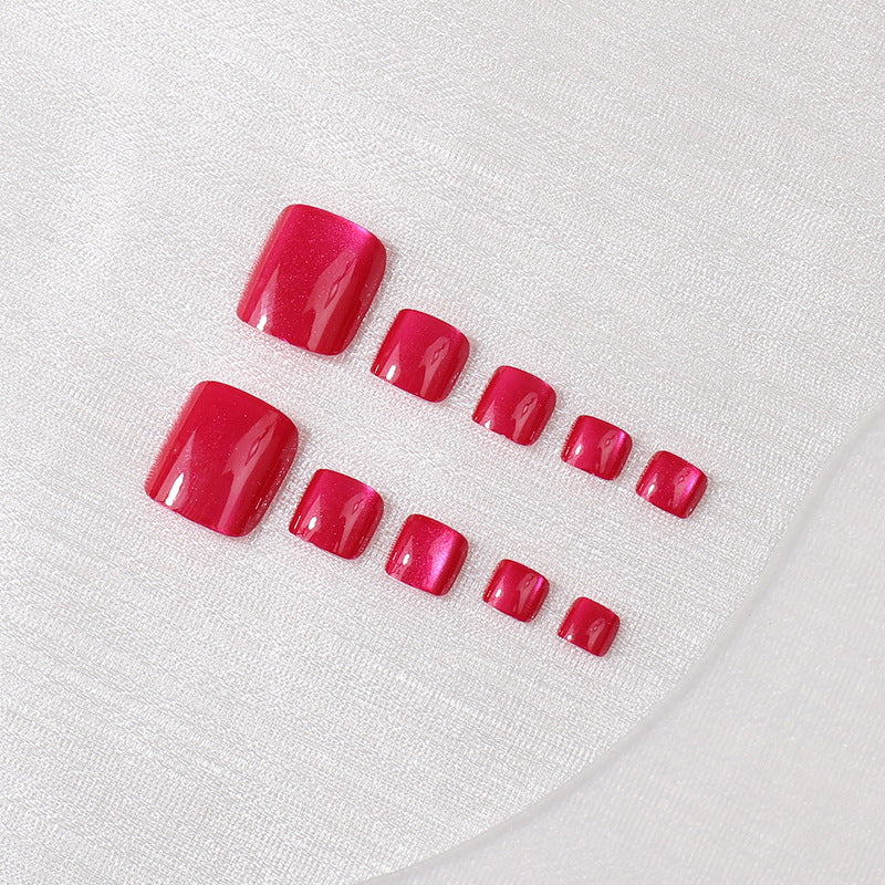Elegant Glossy Press-On Nail Set Bowlift