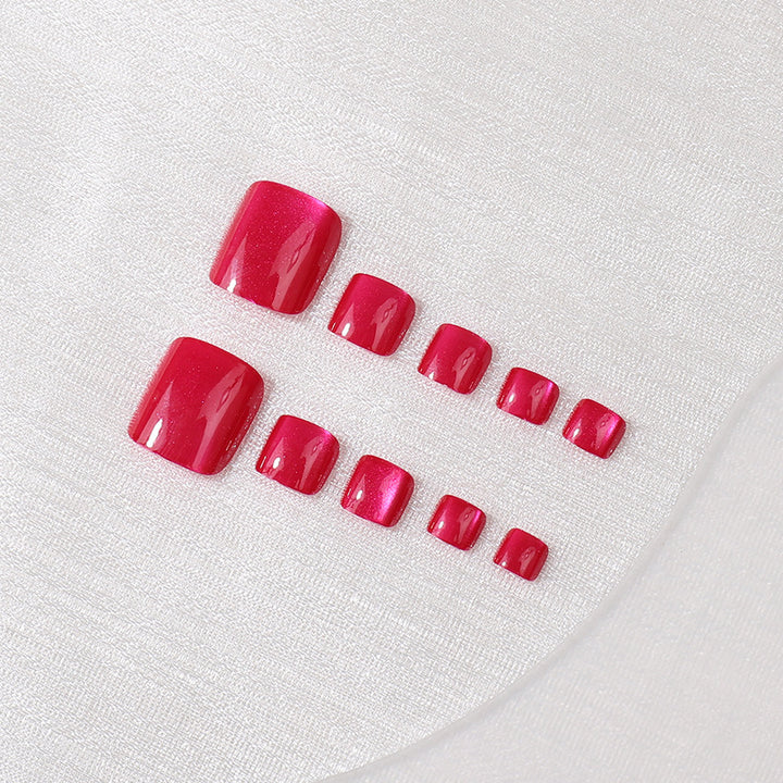 Elegant Glossy Press-On Nail Set Bowlift