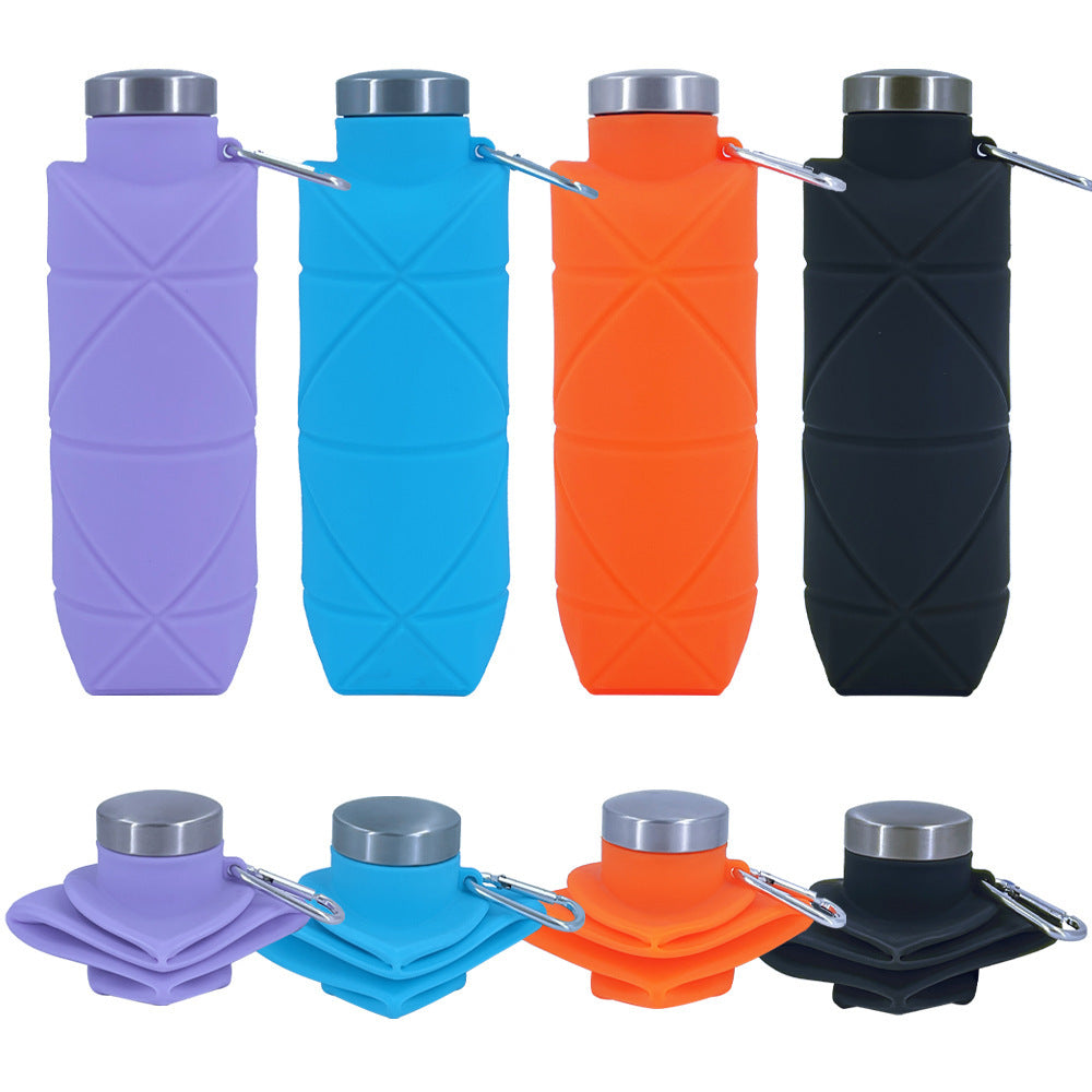 Insulated Geometric Silicone Sleeve Water Bottle Bowlift