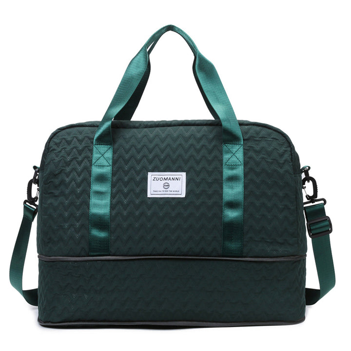 Sporty Tote Bag with Structured Outer Material Bowlift