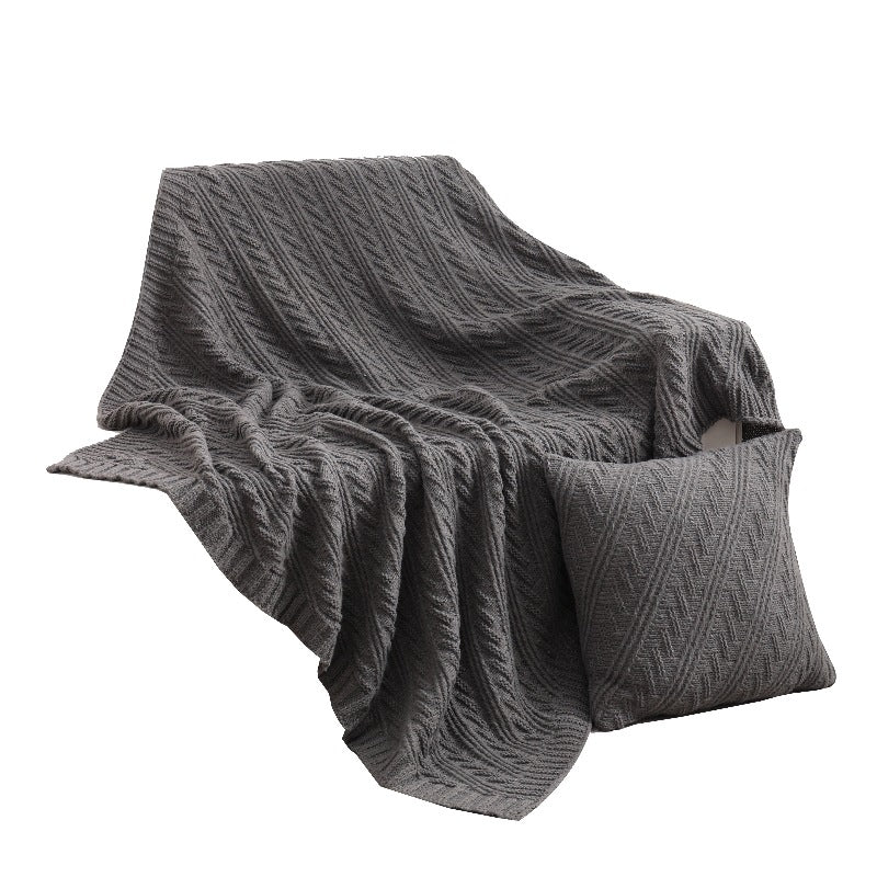Luxurious Textured Knit Blanket
