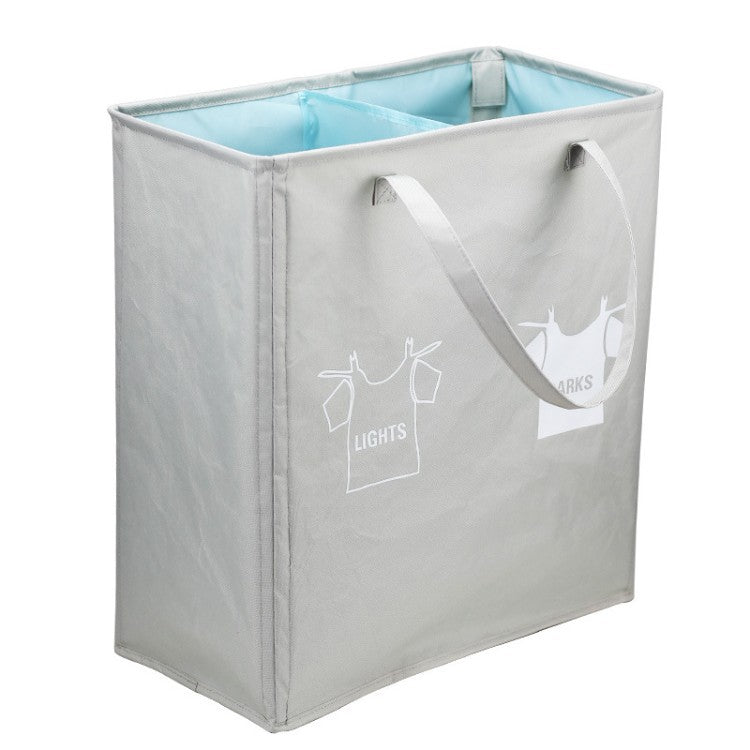 Laundry separator basket with handles and compartments Bowlift