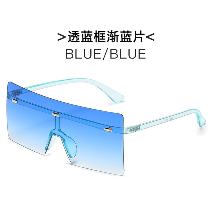 Women futuristic oversized sunglasses Bowlift