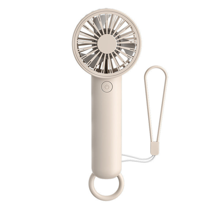 Unisex Portable Hand Fan with Rechargeable Battery and Carrying Strap Bowlift