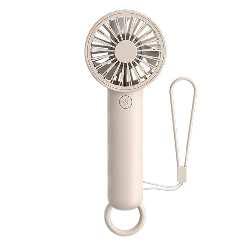 Unisex Portable Hand Fan with Rechargeable Battery and Carrying Strap Bowlift