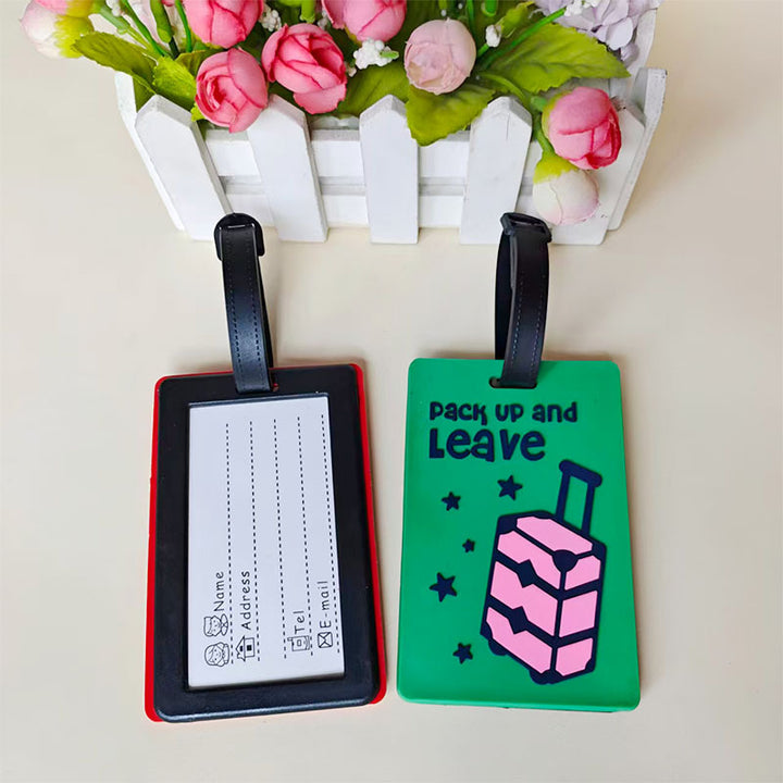 Unisex Vibrant Geometric Pattern Luggage Tag Bowlift