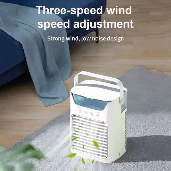 Unisex One Size USB Desktop Evaporative Cooler Humidifier with Top Fill Water Tank Adjustable Louvers and Touch Controls Bowlift