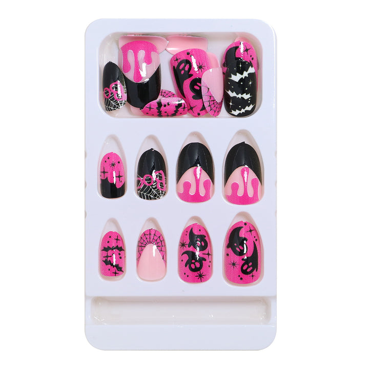 Artistic Abstract Press-On Nail Set Bowlift