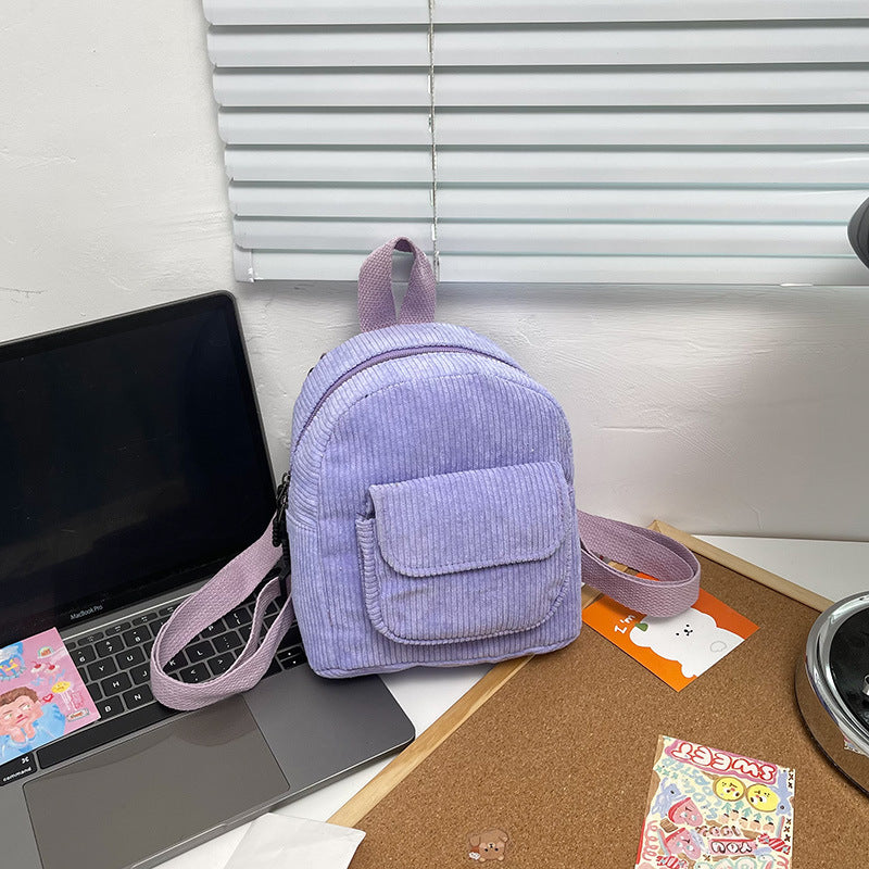 Corduroy Mini Backpack