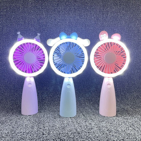 Unisex Funny Hand Fan with LED Lighting Bowlift