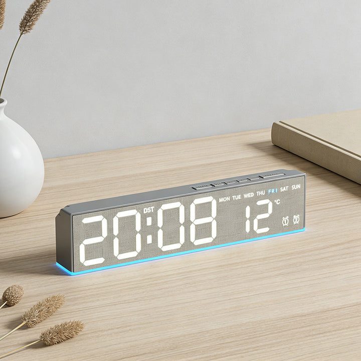 Digital alarm clock with temperature sensor and week display Bowlift