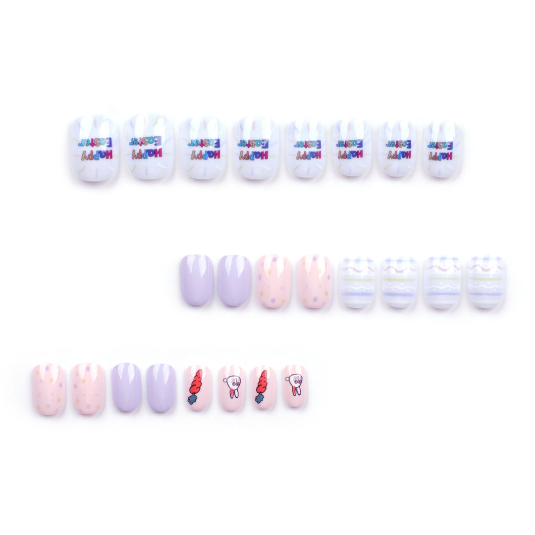 Artful nail art with cute animal motifs and pastel-colored design Bowlift