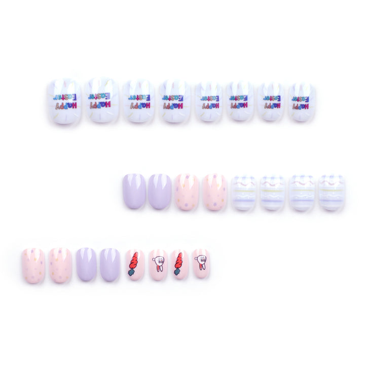 Artful nail art with cute animal motifs and pastel-colored design Bowlift