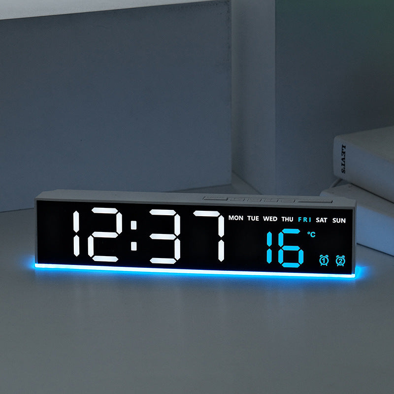 Digital LED weather clock with large display Bowlift