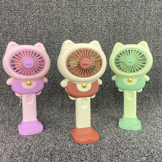 Unisex Portable Mini Hand Fan in Cute Cat Design Bowlift