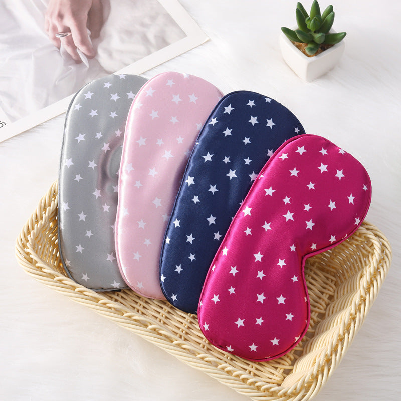 Women nan silky-soft contoured sleep mask with comfort padding and star pattern Bowlift