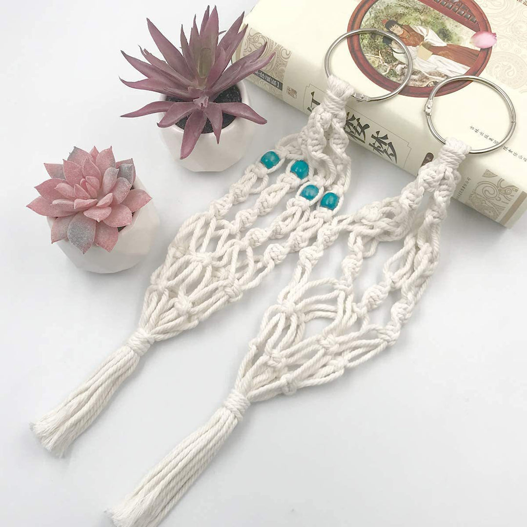 Key jewelry with macrame design Bowlift