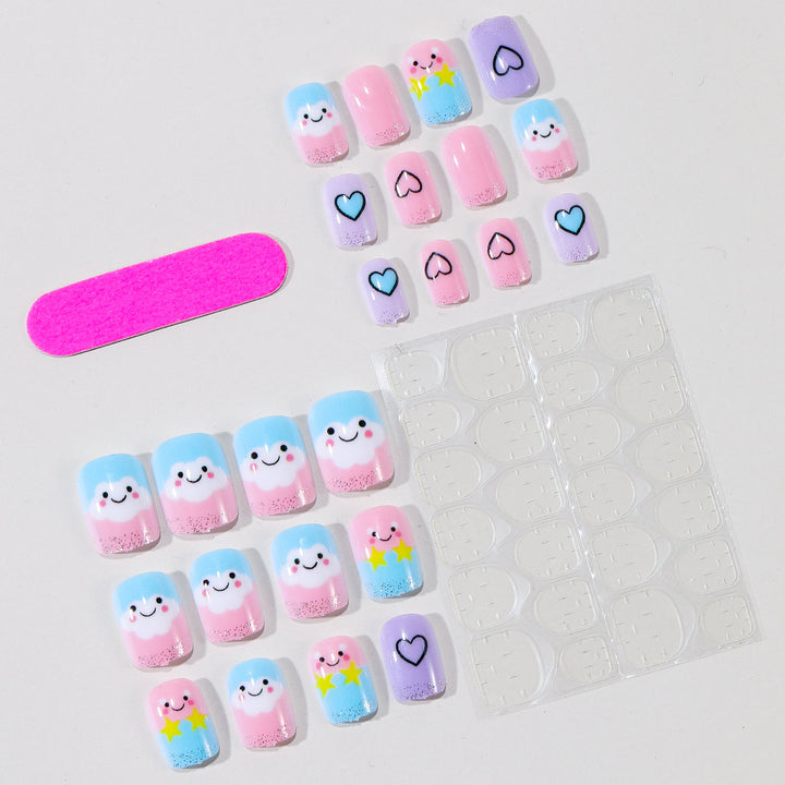 Playful Cloud-Themed Nail Art Kit Bowlift