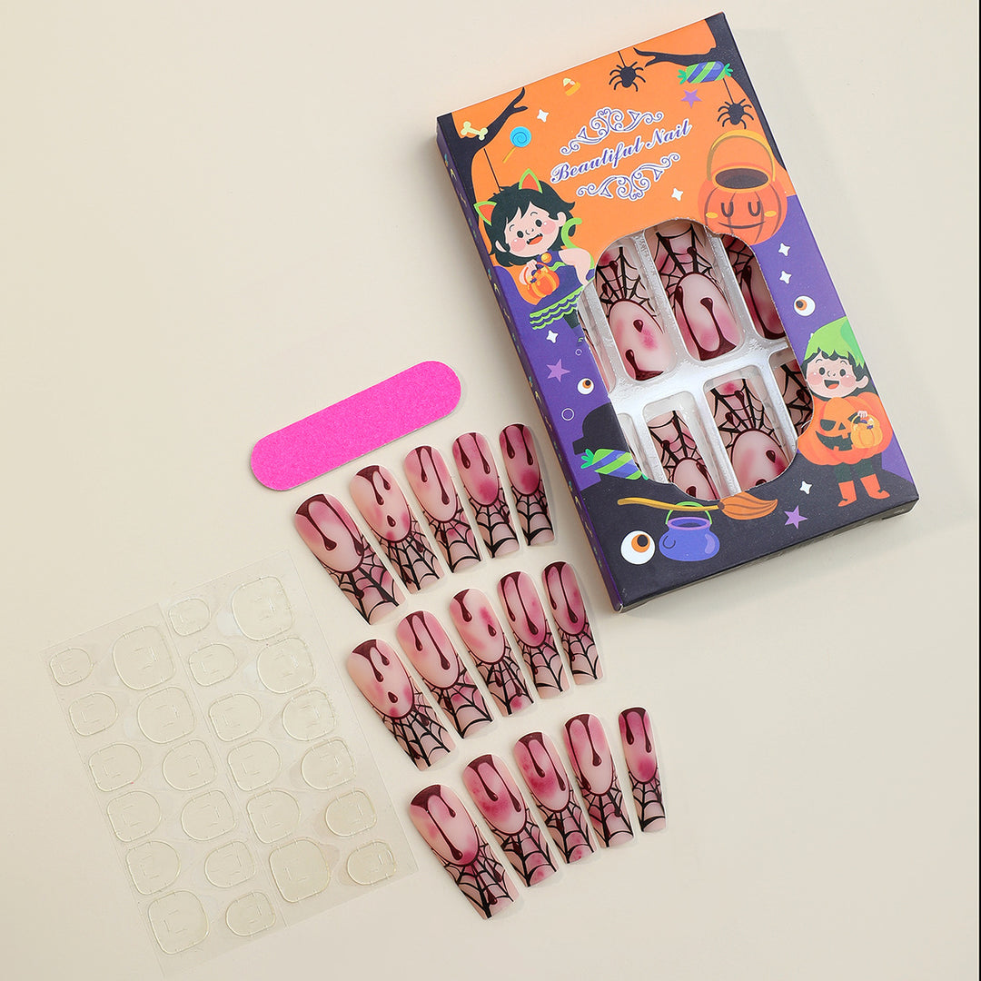 Gothic Halloween Press-On Nail Art Set Bowlift