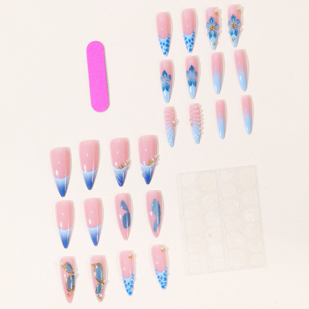Ocean-Inspired Articulated Nail Set Bowlift