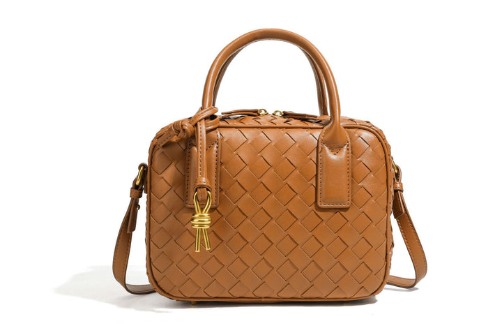 Textured Leather Boutique Handbag Bowlift