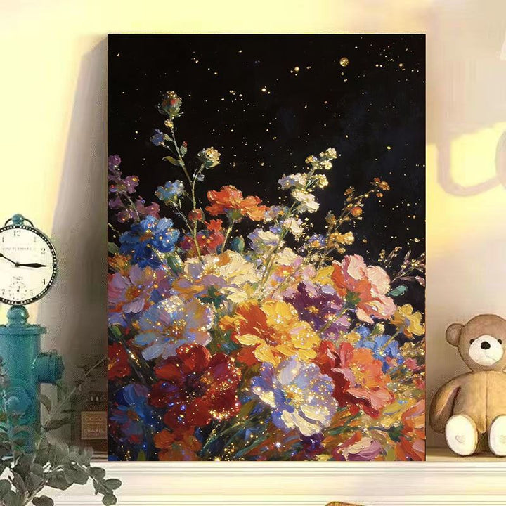 Floral-Themed Decorative Canvas Art Bowlift
