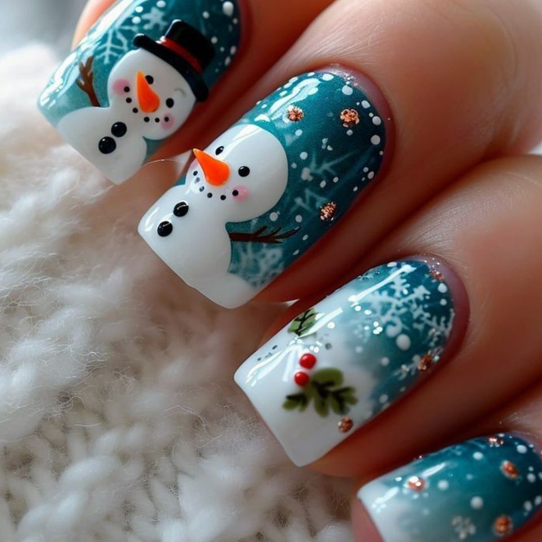 Festive Winter-Themed 3D Nail Art Extensions Bowlift 1789713261