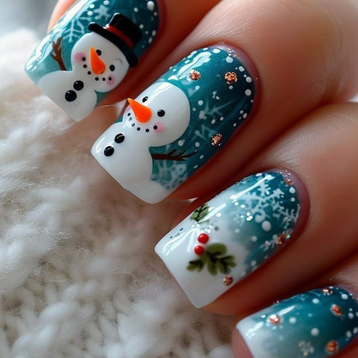 Festive Winter-Themed 3D Nail Art Extensions Bowlift 1789713261