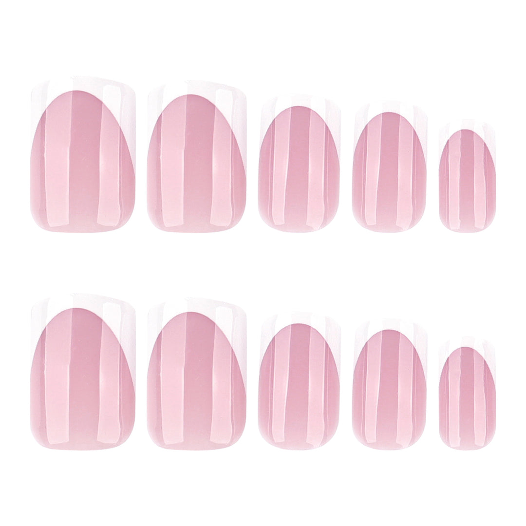 French nail extensions with glossy finish Bowlift