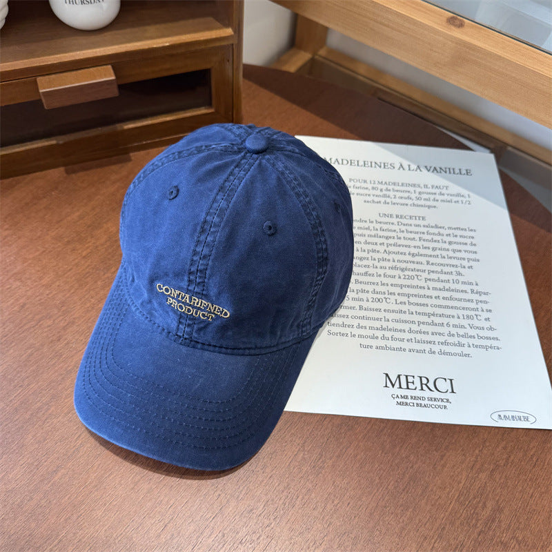 Men's Casual Embroidered Cotton Cap Bowlift