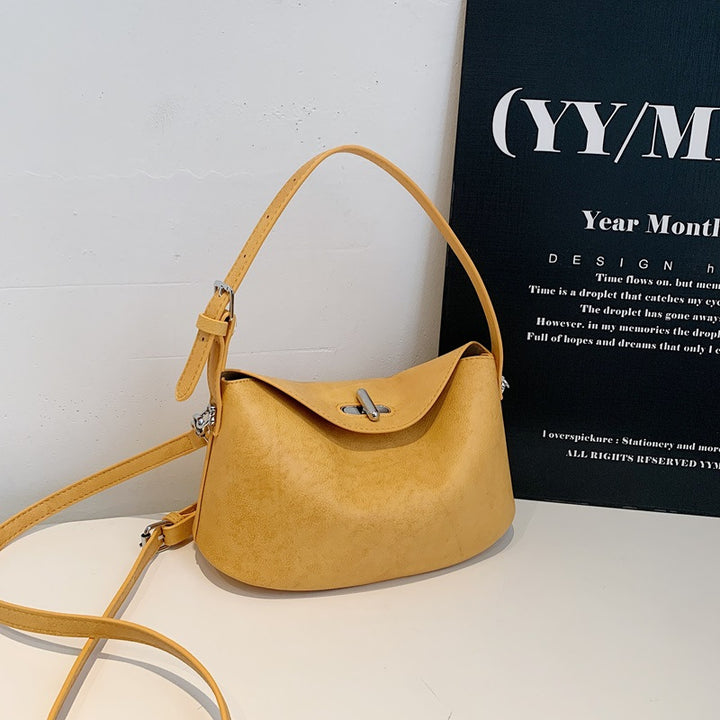 Elegant Soft-Suede Shoulder Bag Bowlift