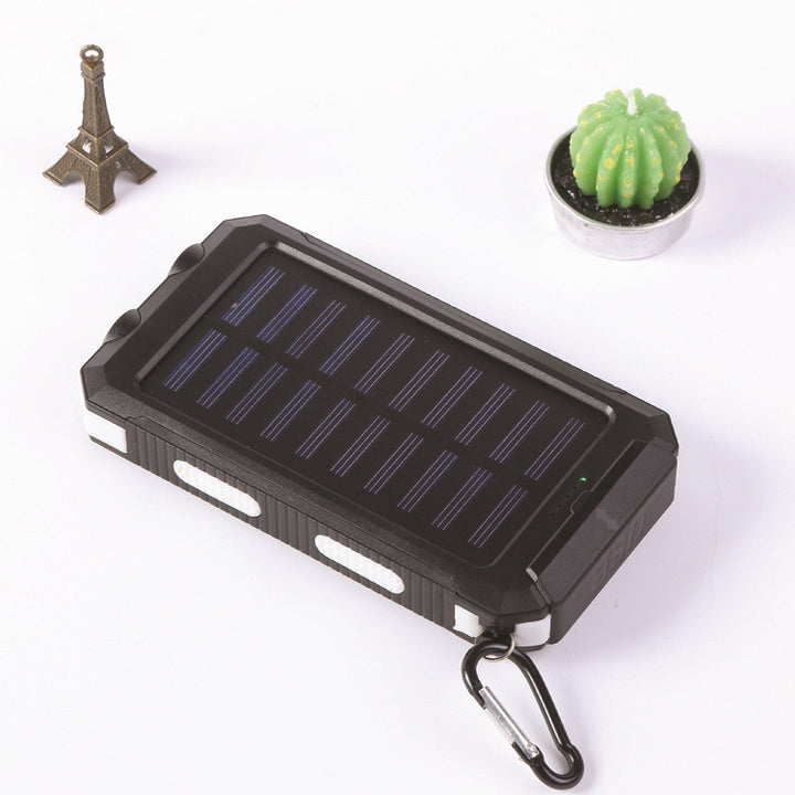Solar Power Bank with Integrated LED Flashlight and Sturdy Design Bowlift