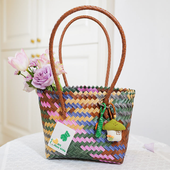 Handmade basket bag Bowlift