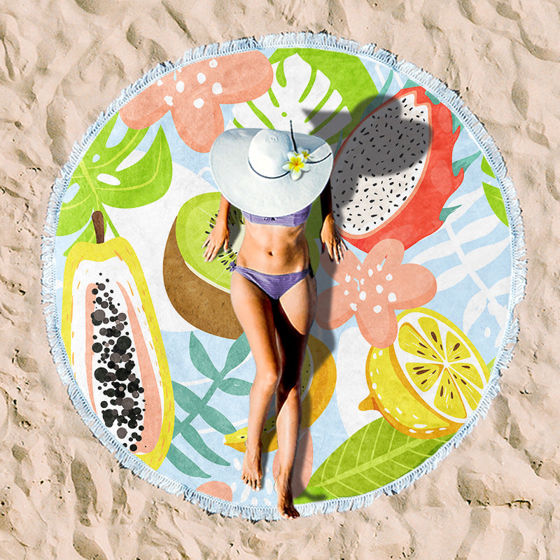 Rundstrand towel with unique sunset design Bowlift