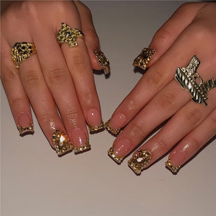 Creative 3D Bow and Pearl Nail Extensions Bowlift